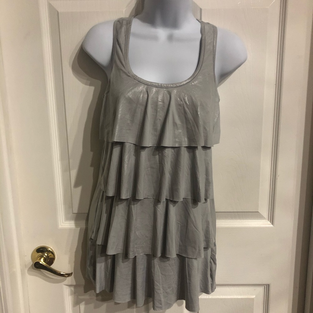 Silver tank top size small